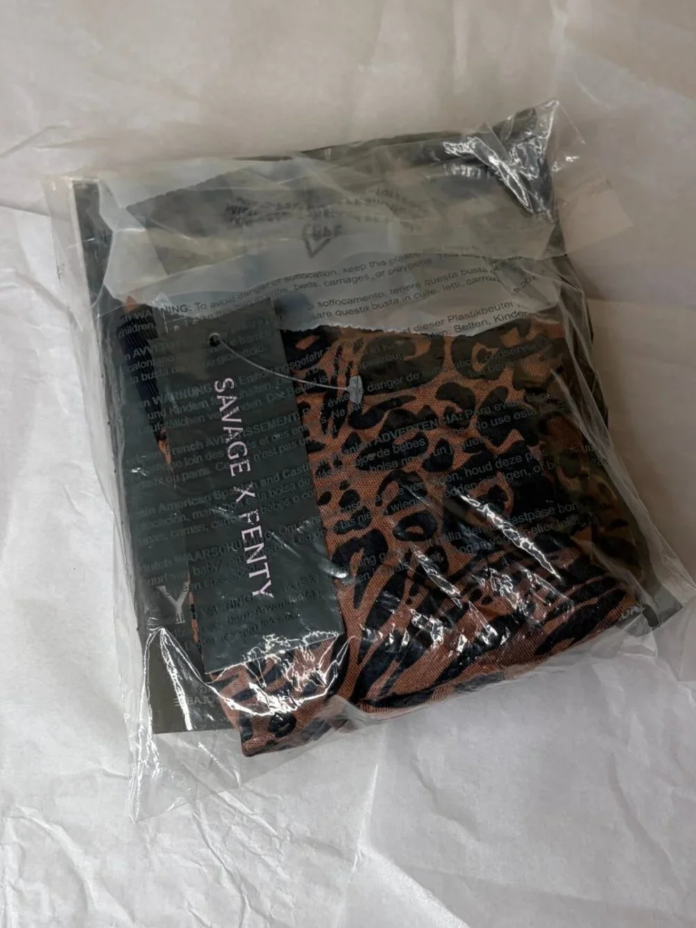 New Savage X Fenty Cotton Boxer Briefs Animal Print Size S